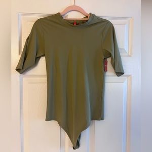 Ribbed Crewneck Bodysuit